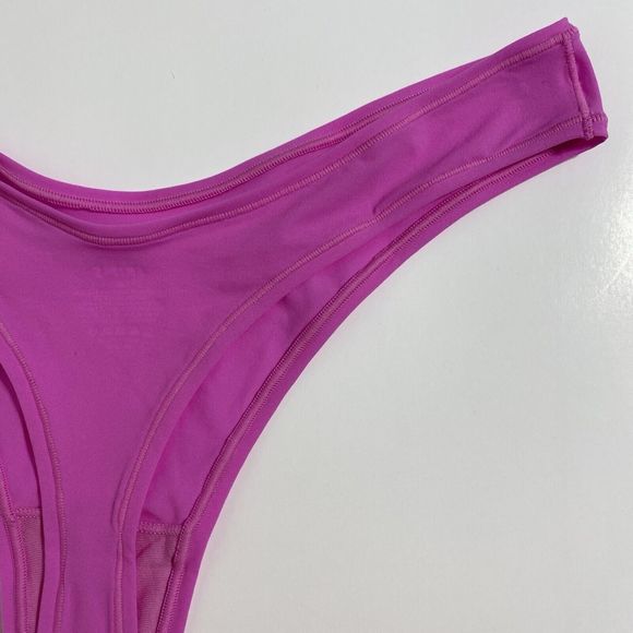 Skims Fits Everybody Dipped Front Thong Women’s 3X Neon Orchid Hot Pink Plus NEW - Picture 9 of 11